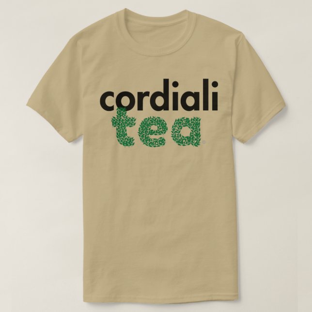 Cordiality Tea Älskare black T Shirt (Design framsida)