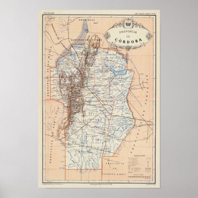 Cordoba, Argentina Poster (Framsidan)