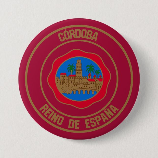 Córdoba Round Emblem Knapp (Framsida)