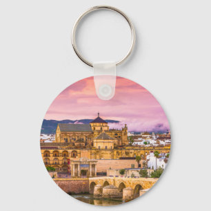 Cordoba, Spanien Vackra Sunset View Nyckelring