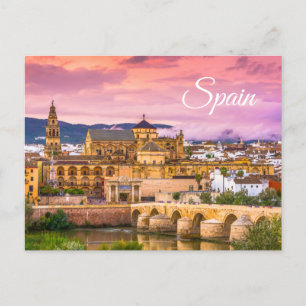 Cordoba, Spanien Vackra Sunset View Vykort