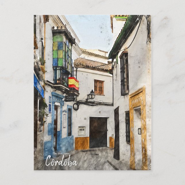 Cordoba Street - Spain Postcard Vykort (Framsida)