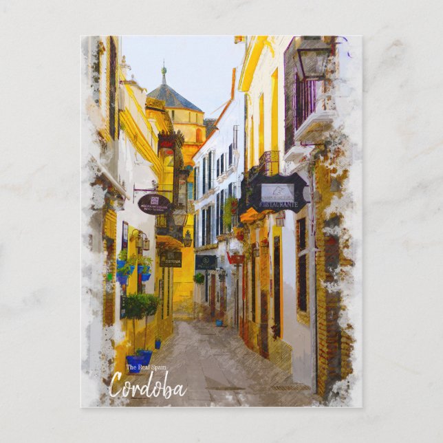 Cordoba Street - Spain Postcard Vykort (Framsida)