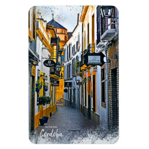 Cordoba Street -Spanien vykort Magnet