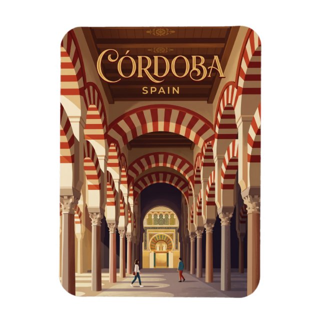 Córdobas moské-katedral Spanien Magnet (Vertikal)