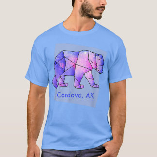 Cordova AK Galaxy Bear Abstrakt Geometrical Animal T Shirt
