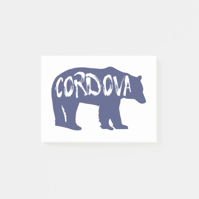 Cordova Alaska Bear Post-it Block (Framsida)