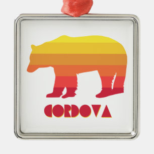 Cordova Alaska Rainbow Bear Julgransprydnad Metall