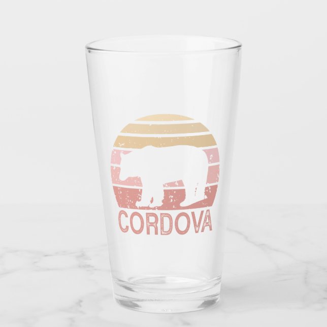 Cordova Alaska Retro Bear Glaskopp (Framsida)