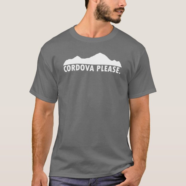 Cordova Alaska, tack T Shirt (Framsida)