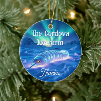 Cordova Iceworm Alaska Kryptid Myt Jul Julgransprydnad Keramik