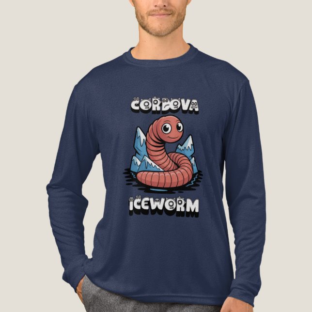 Cordova Iceworm Alaska Kryptid T Shirt (Framsida)