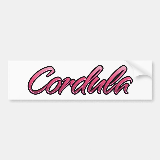 Cordula faded rosa Aufkleber Sticker Bildekal (Framsidan)