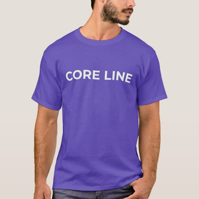 Core Line Minimal Logotygskjorta T Shirt (Framsida)
