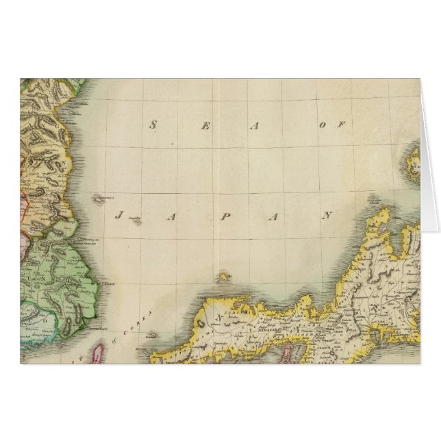 Corea, Japan Hälsningskort (Framsidan Horizontal)