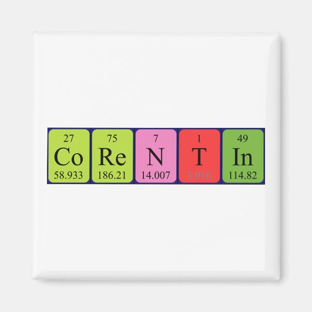 Corentin Period bord namn magnet (Framsidan)