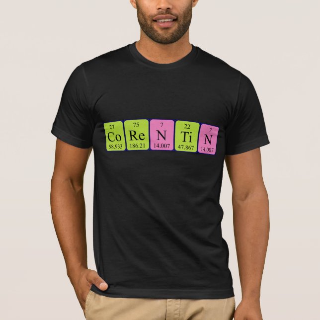 Corentin Periodisk skjorta bord namn T-shirt (Framsida)