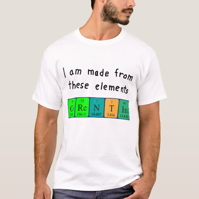 Corentin Periodisk skjorta bord namn T-shirt (Framsida)
