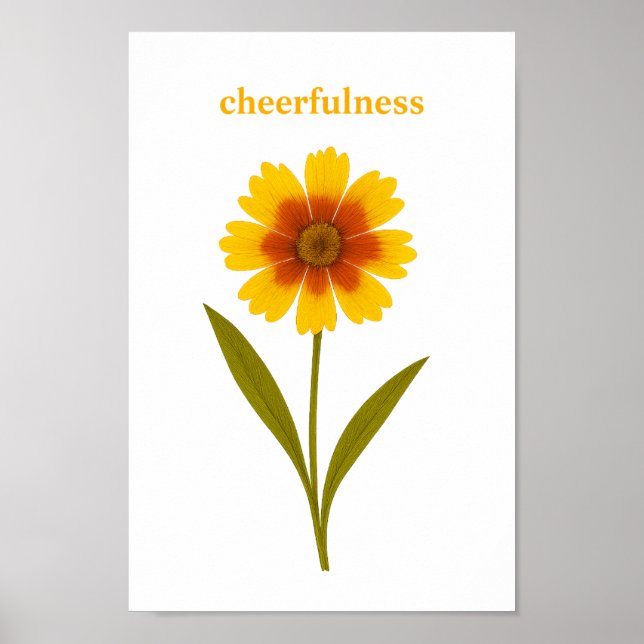 Coreopsis - Cheerfulness Poster (Framsidan)