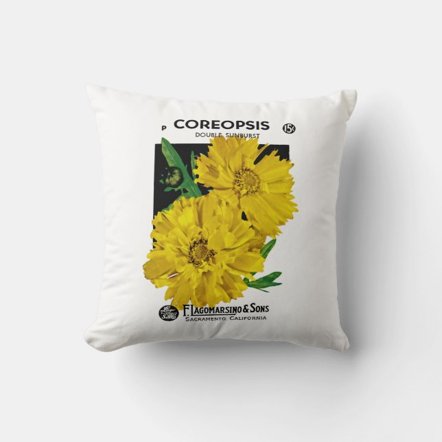 Coreopsis Kudde (Framsida)