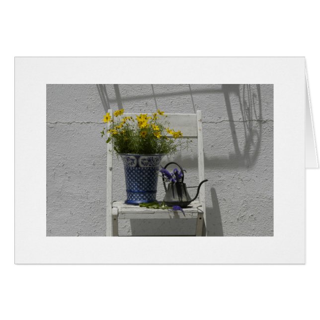 Corepsis på den gamla stolen hälsningskort (Framsidan Horizontal)