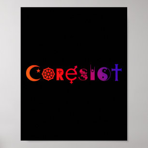 Coresist Shirt Resistent Hate Anti-fascist #resist Poster