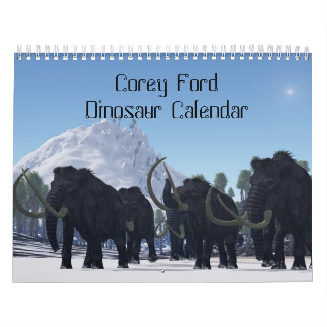 Corey Ford Dinosaur Kalender (Omslag)