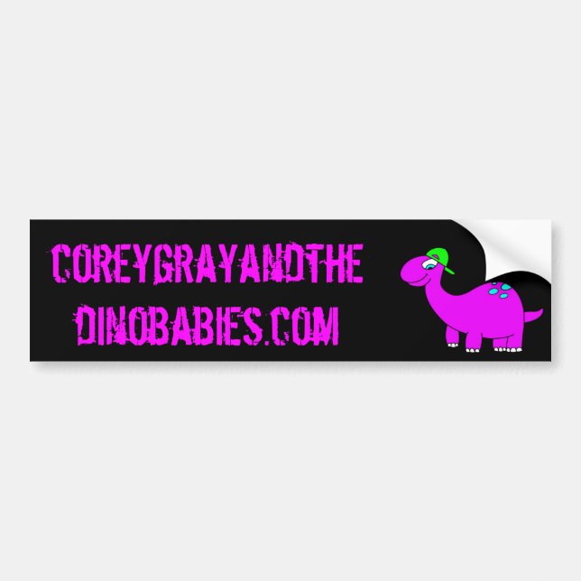 Corey grått och Dinobabiesen Bildekal (Framsidan)