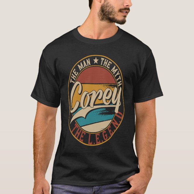 Corey Mannen myten om legenden T Shirt (Framsida)