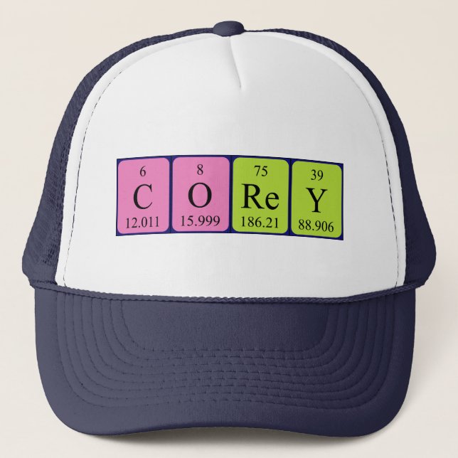 Corey Periperiodisk bord namn hat Keps (Framsida)