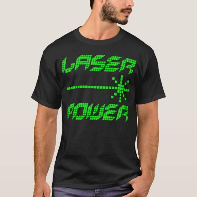 COREY TIGER 1980 S RETRO LASER POWER TRÖJA (Framsida)