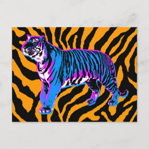 COREY TIGER 1980-TAL RETRO VINTAGE VILD TIGER VYKORT