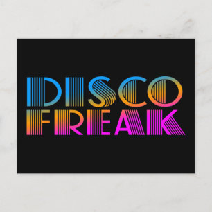 COREY TIGER 1980-talets RETRO DISCO FREAK MULTIFÄR Vykort