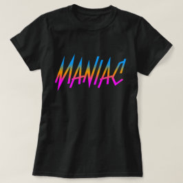 COREY TIGER 1980-talets RETRO MANIAC T Shirt