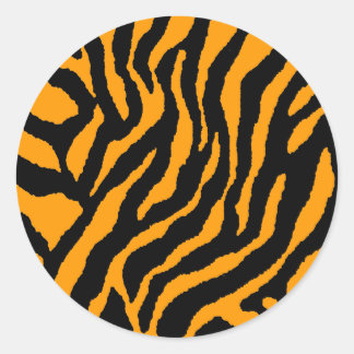 COREY TIGER 1980-talets RETRO TIGER RANDIGA APELSI Runt Klistermärke