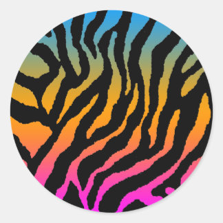 COREY TIGER 1980-TALETS RETRO TIGERRANDIGA FÄRGER RUNT KLISTERMÄRKE