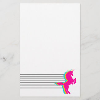 COREY TIGER 1980-talets RETRO VINTAGE UNICORN Brevpapper