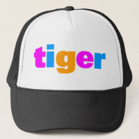 COREY TIGER 1980's RETRO MULTI FÄRG TEXT