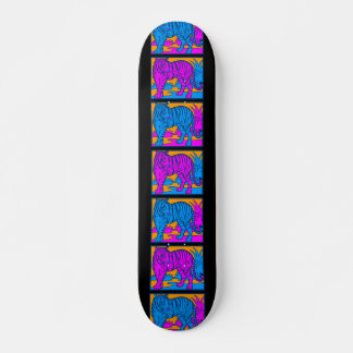 COREY TIGER 1980's TIGER SCENE BLACK Skateboard Bräda 19,5 Cm