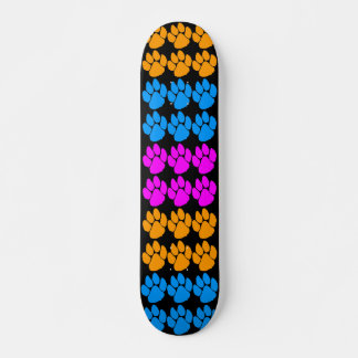 COREY TIGER 1980's TIGER TRACKS MULTI COLOUR Old School Skateboard Bräda 18 Cm