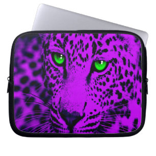 Corey Tiger 80 år Leopard (Lila) Laptop Fodral