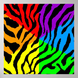 Corey Tiger 80 år Retro Tiger Mönster Poster