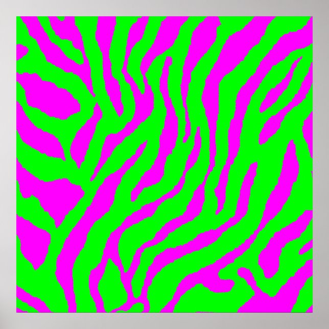 Corey Tiger 80 år Retro Tiger Mönster Poster (Framsidan)