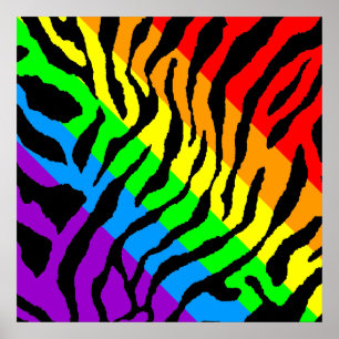 Corey Tiger 80 år Retro Tiger Mönster Poster