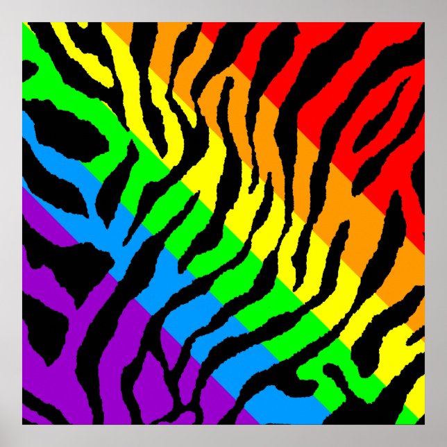 Corey Tiger 80 år Retro Tiger Mönster Poster (Framsidan)