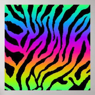 Corey Tiger 80 år Retro Tiger Mönster Poster