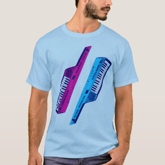 Corey Tiger 80:s Vintage Keytar Rosa & Blue Tröja