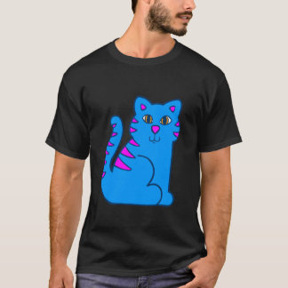 COREY TIGER 80-TAL BLÅ SÖT TIGER T SHIRT