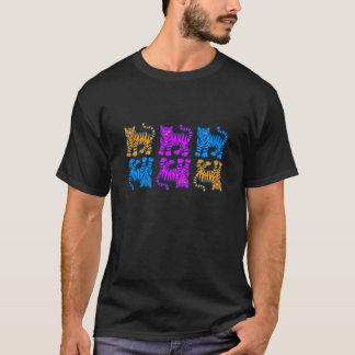 COREY TIGER 80-TAL MULTI TIGER HORISONTELL T SHIRT