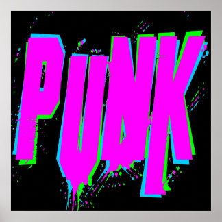 Corey Tiger 80-tal Vintage PUNK Poster